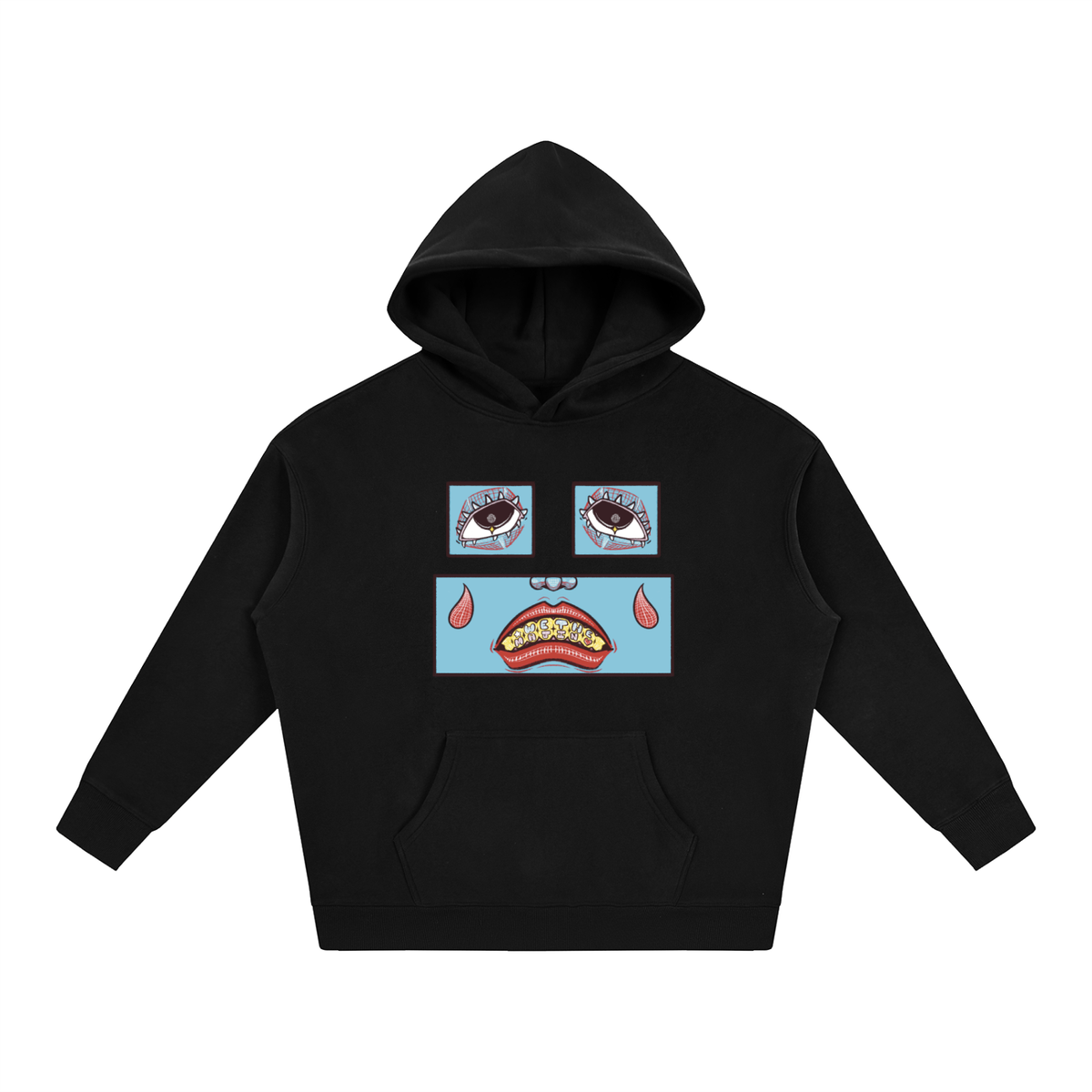 Feelin' Blue Oversize Fleeced Hoodie