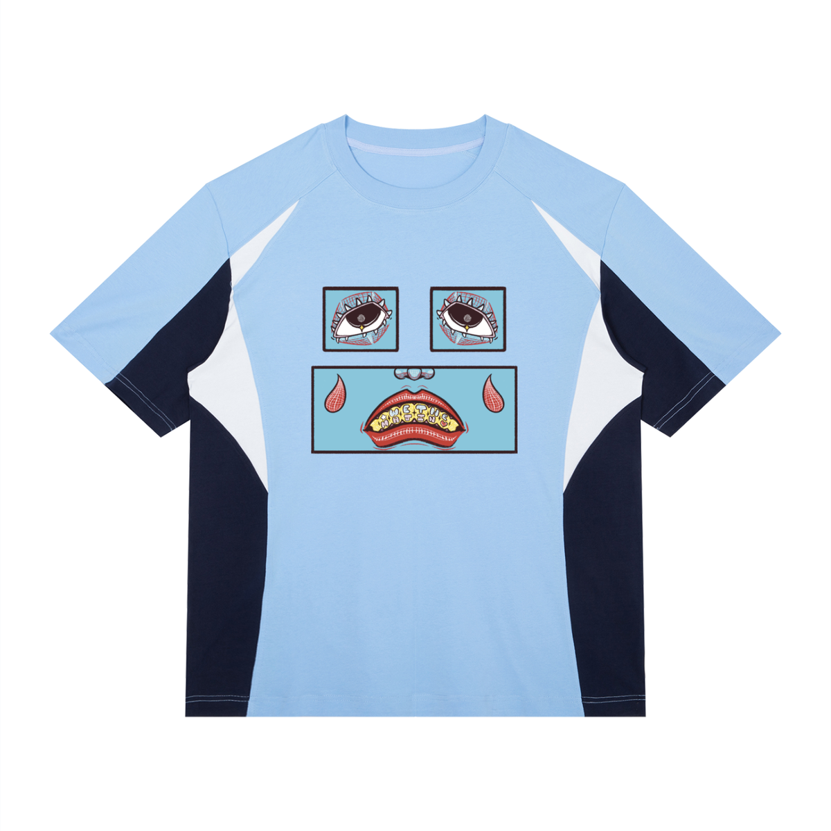 Feelin' Blue Color Block T-Shirt