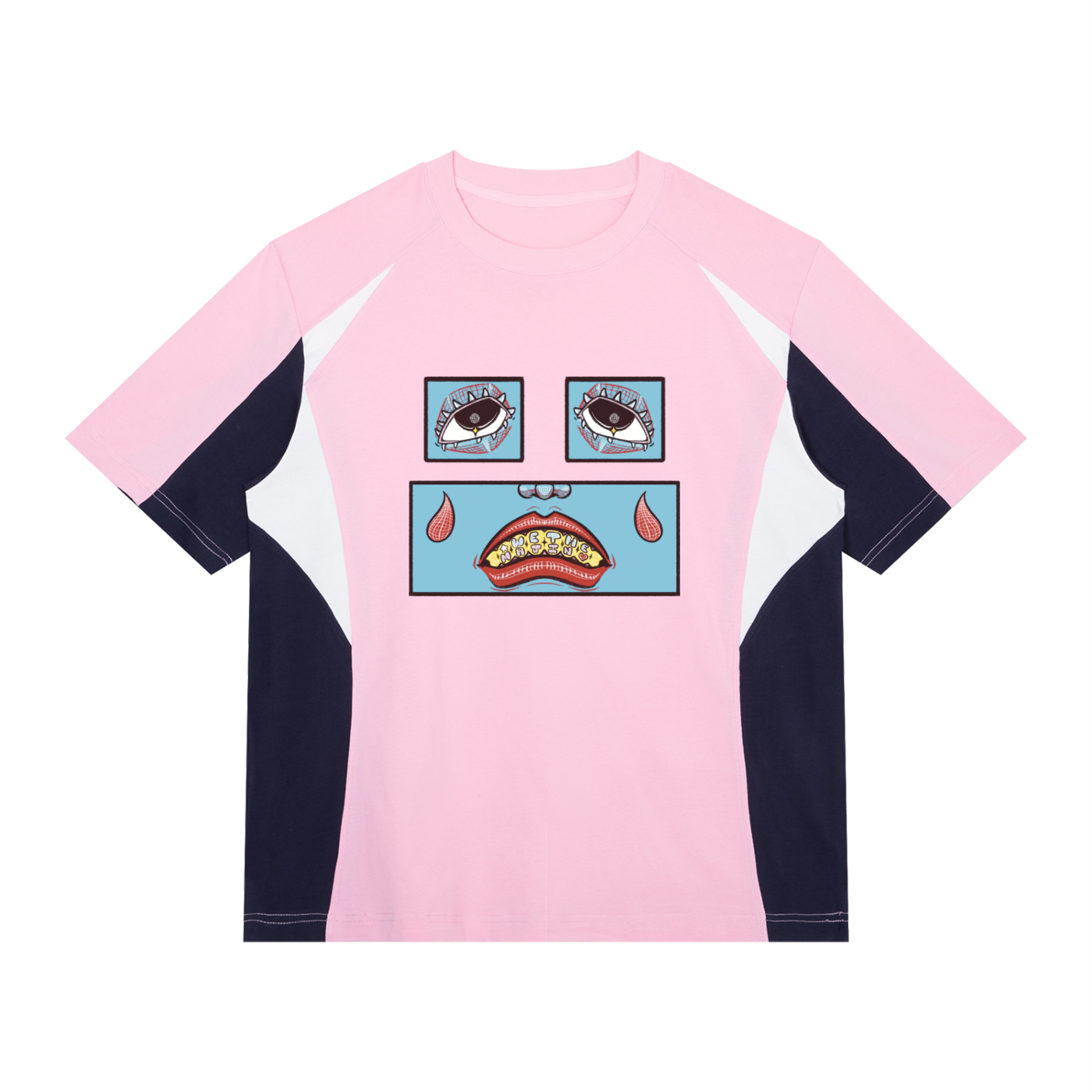 Feelin' Blue Color Block T-Shirt