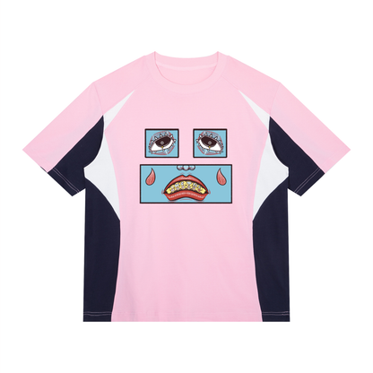 Feelin' Blue Color Block T-Shirt