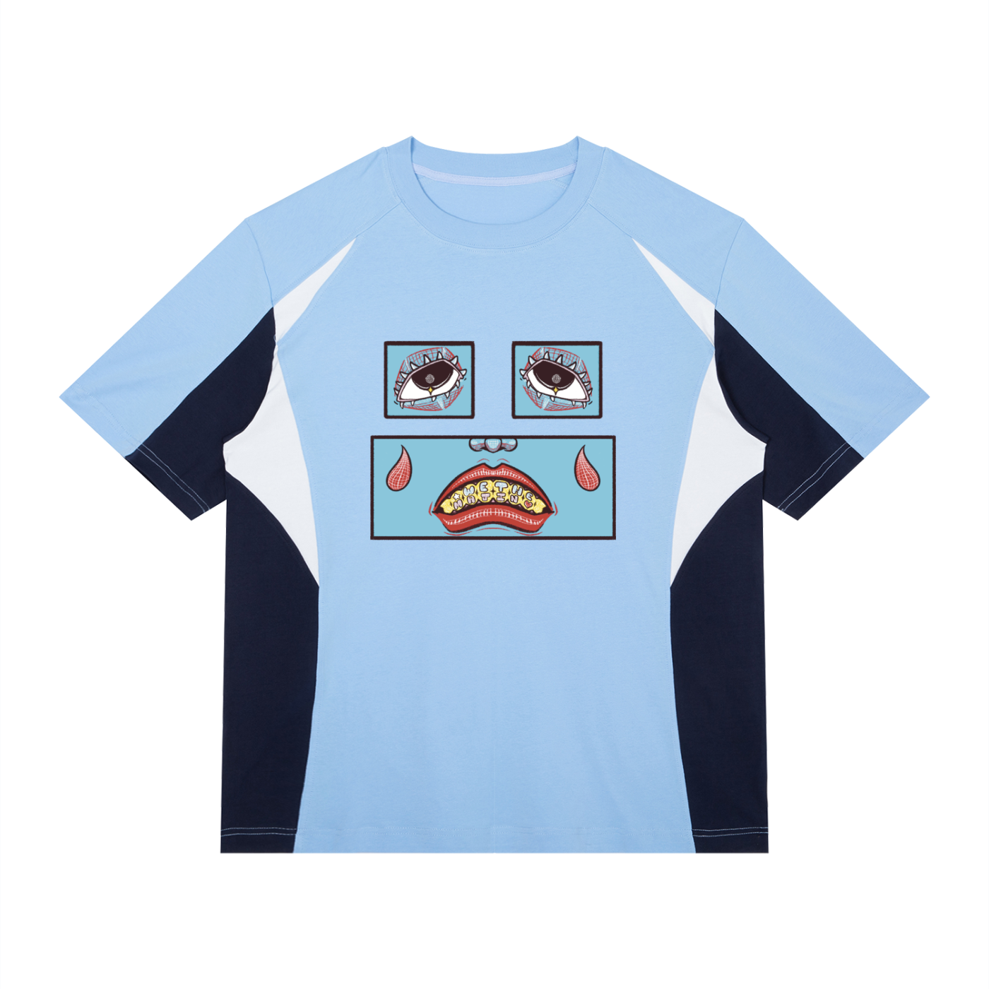 Feelin' Blue Color Block T-Shirt
