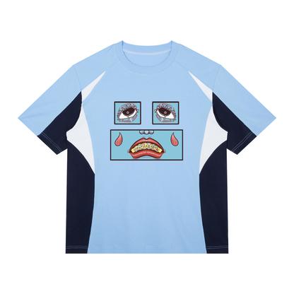 Feelin' Blue Color Block T-Shirt