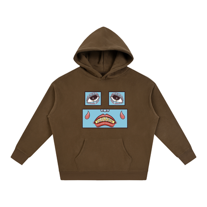 Feelin' Blue Oversize Fleeced Hoodie
