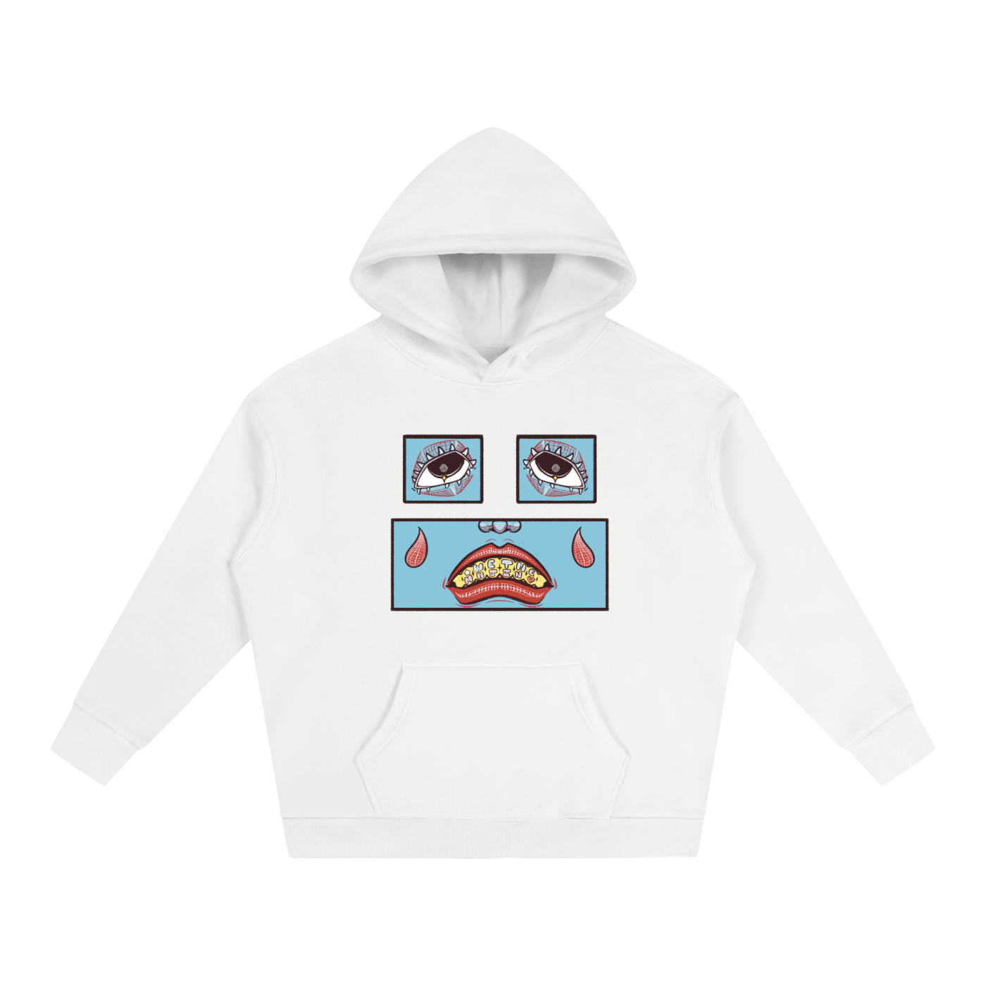 Feelin' Blue Oversize Fleeced Hoodie