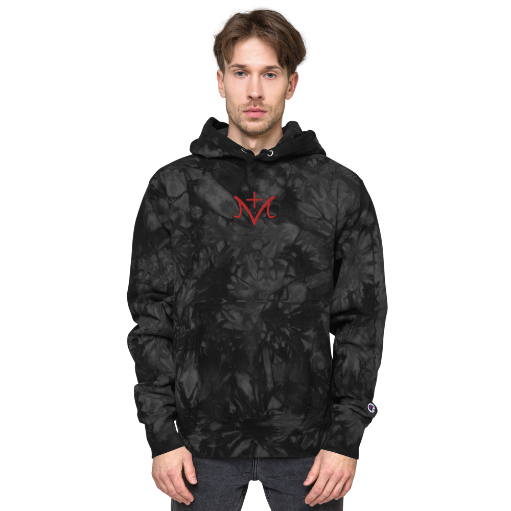 Embroidered WTM Champion Tie-Dye Hoodie